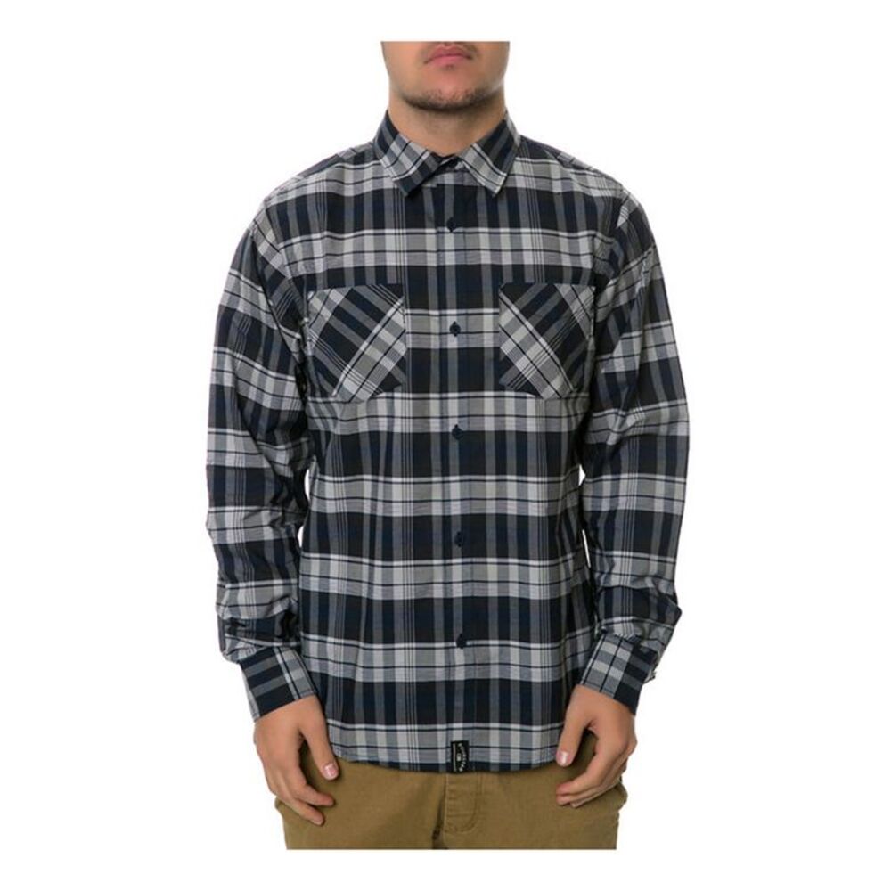 Fourstar Clothing Mens The Autumn Plaid LS Button Up Shirt, NWT